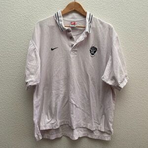 Vintage Oakland Raiders Football NFL Nike Team Polo Shirt XL VTG